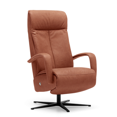 Relaxstoel S-100 Bruin Leer Relaxstoel S-100 Bruin Leer