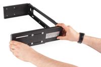 Digitus DN-19 PB-4U-SW Wandmontage patchhouder (b x h x d) 505 x 195 x 250 mm 4 HE Zwart (RAL 9005) - thumbnail