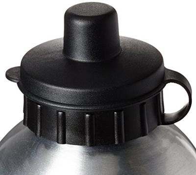 Point Aluminium mit Trinkventil-Schutzkappe Drinkfles Zilver