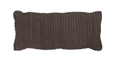 WOOOD Sierkussen 'Bean' 30 x 70cm, Rib, kleur Mud