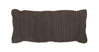 WOOOD Sierkussen 'Bean' 30 x 70cm, Rib, kleur Mud - thumbnail