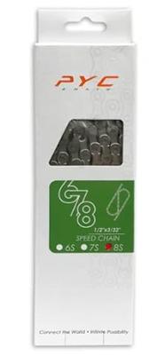 Pyc fietsketting - 8 versnellingen - 116 schakels - 1/2 x 3/32 inch - slijtvast - shimano