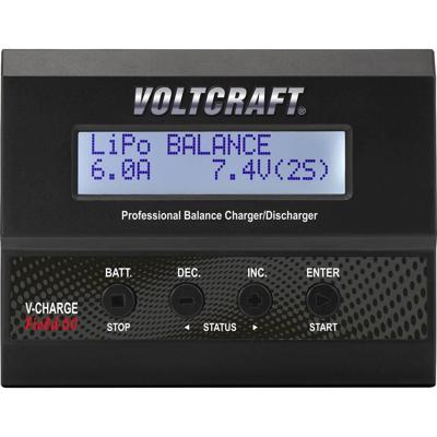 VOLTCRAFT V-Charge 60 DC Multifunctionele modelbouwlader 12 V 6 A Li-poly, Li-ion, LiFePO, LiHV, NiCd, NiMH, Lood VOLTCRAFT V-Charge 60 DC Multifunctionele modelbouwlader 12 V 6 A Li-poly, Li-ion, LiFePO, LiHV, NiCd, NiMH, Lood