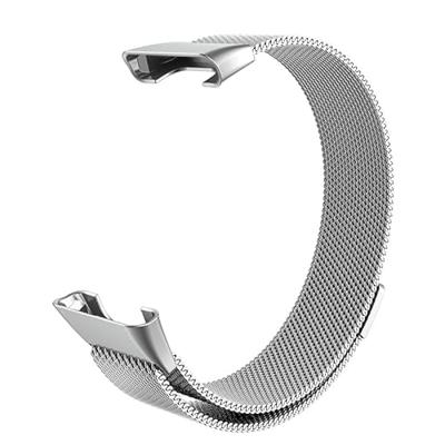 By Qubix - Milanese bandje - Zilver - Compatible met Xiaomi Smart Band 7 Pro - Compatible Xiaomi bandje