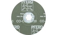 PFERD TOOLS 64193112 Combiclick keramische korrel fiberschijf Ø 125 mm Co-Cool 120 voor roestvrij staal Diameter 125 mm - thumbnail