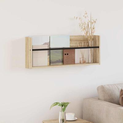 Tijdschrift Rek Sonoma Eiken 80 x 12 x 30 cm Bewerkt hout Tijdschrift Rek Sonoma Eiken 80 x 12 x 30 cm Bewerkt hout