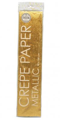 Globos Metallic crepepapier goud, 50x150cm