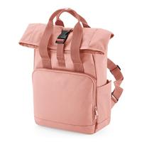 Atlantis BG118S Recycled Mini Twin Handle Roll-Top Backpack - Blush-Pink - 23 x 32 x 11 cm - thumbnail