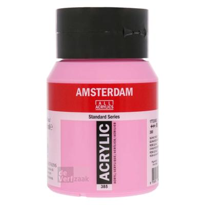 Royal Talens Amsterdam Acrylverf 500 ml - Quinacridone Roze Licht 385