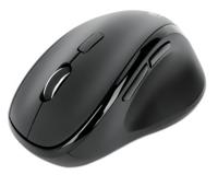 Manhattan 190237 Ergonomische muis Draadloos Optisch Zwart 3 Toetsen 800 dpi, 1200 dpi, 1600 dpi Ergonomisch, Geïntegreerd scrollwiel - thumbnail