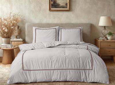 RoyalTextile - Brata Dekbedovertrek - Taupe - Taupe 200 x 200/260