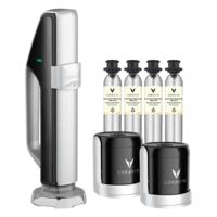 Coravin Sparkling wijnbewaarsysteem zwart - inclusief charger, 2 stoppen, 4 CO₂-capsules & flessenhoes - behoudt bubbels tot 4 weken - thumbnail