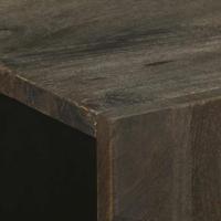 Dressoir 60x33x75 cm massief mangohout zwart - thumbnail