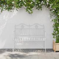 Tuinbank Wit 104 x 54 x 93cm Staal - thumbnail