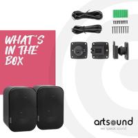 ArtSound: UNI20 Satelliet Speakers (2pc), 10 - 40 W - Zwart - thumbnail