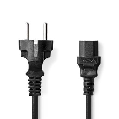 Nedis Stroomkabel | Type F (CEE 7/7) Male | IEC-320-C13 | Recht | Recht | Vernikkeld | 10.0 m | Rond | PVC | Zwart | Label - CEGL10030BK100 Nedis Stroomkabel | Type F (CEE 7/7) Male | IEC-320-C13 | Recht | Recht | Vernikkeld | 10.0 m | Rond | PVC | Zwart | Label - CEGL10030BK100
