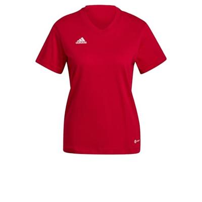 adidas Entrada 22 T-Shirt Dames Rood Wit adidas Entrada 22 T-Shirt Dames Rood Wit