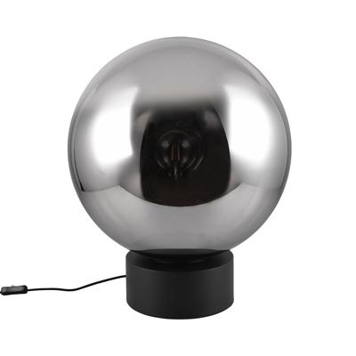 LED Tafellamp - Trio Select Cinque Cipallone - 1 Lichtpunt tot 40 Watt - E27-Fitting - Ø50cm - Snoerschakelaar - Mat Zwart - Metaal