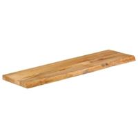 Tafelblad met natuurlijke rand 110x40x2,5 cm massief mangohout - thumbnail