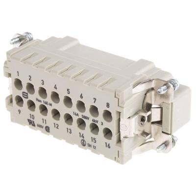 HARTING 09330162602 Pin-inzetstuk Han® E 16 + PE Crimpen 1 stuk(s)