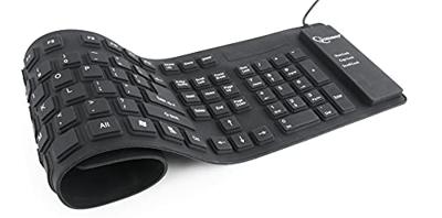 Flexibel toetsenbord, USB & micro-USB, zwart