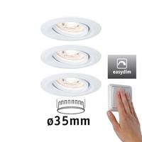 Paulmann 92971 EBL Nova mini Plus Coin LED-inbouwlamp Set van 3 stuks 4.20 W Wit - thumbnail