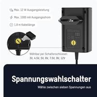 Ansmann 1201-0023 Stekkernetvoeding, instelbaar 12 V/DC, 9 V/DC, 7.5 V/DC, 6 V, 4.5 V/DC, 3 V 1000 mA 12 W - thumbnail