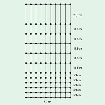 Euro-Net Combi Pluimvee 112 cm dubbelpunt Euro-Net Combi Pluimvee 112 cm dubbelpunt