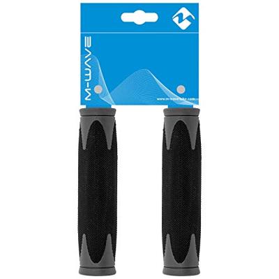 M-Wave Handvatset atb zwart/grjs 130mm 2-componenten