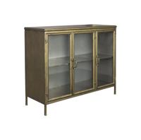 Dutchbone Dressoir 'Gertlush' Antique Brass, 100cm - thumbnail