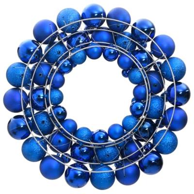 VidaXL Kerstkrans 45 cm polystyreen blauw