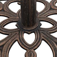 VidaXL Parasolvoet 12 kg 49 cm gietijzer bronskleurig - thumbnail