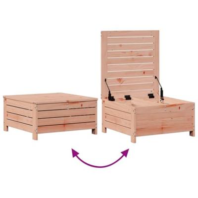 3-delige Loungeset met kussens massief douglashout