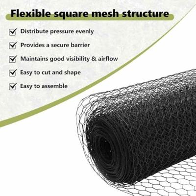 VidaXL Hexagon hek grijs 1,6 x 100 m pvc