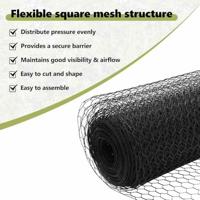 VidaXL Hexagon hek grijs 0,8 x 100 m pvc - thumbnail