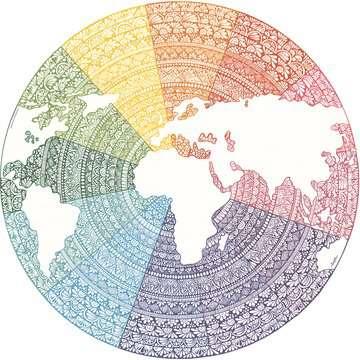 Ravensburger round puzzle circle of colors mandala - legpuzzel - 500 stukjes