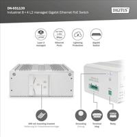 Digitus DN-651139 Industrial Ethernet Switch 8 + 4 poorten 10 / 100 / 1000 MBit/s - thumbnail