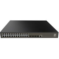 LevelOne GEL-2871 netwerk-switch Managed L2+ Gigabit Ethernet (10/100/1000) 1U Zwart - thumbnail