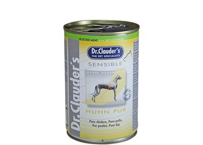 Dr. Clauder&apos;s Sensible puur kip natvoer hond 6 x 400 g