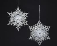 Snowflake 11,4 cm ASS kerstbal kerst Kurt S. Adler - Kurt s adler - thumbnail