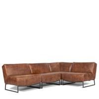 Hoekbank Isara | Leer  | Cognac Donkerbruin - thumbnail