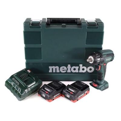 Metabo SSW 18 LTX 400 BL 602205800 Accu-slagmoersleutel 400 Nm 18 V Aantal meegeleverde accus: 2 4 Ah LiHD Metabo SSW 18 LTX 400 BL 602205800 Accu-slagmoersleutel 400 Nm 18 V Aantal meegeleverde accus: 2 4 Ah LiHD