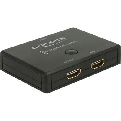 Delock 18749 HDMI 2 - 1 Schakelaar bidirectioneel 4K 60 Hz
