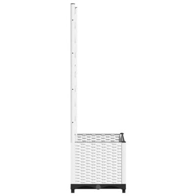 VidaXL Plantenbak met latwerk 40x40x136 cm polypropeen