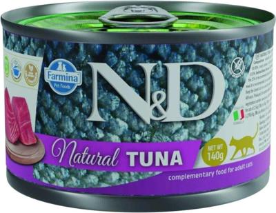 FARMINA N&D Cat Natural Tonijn - natvoer voor katten - 140 g