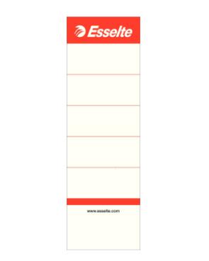 Esselte rugetiketten, niet-zelfklevend, ft 5 x 15,8 cm, pak van 100 stuks, wit