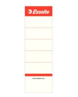 Esselte rugetiketten, niet-zelfklevend, ft 5 x 15,8 cm, pak van 100 stuks, wit - thumbnail