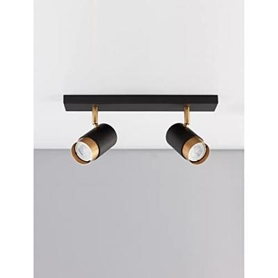 Lyora PlafondspotPogno 2-lichts zwart met goud - 9111434