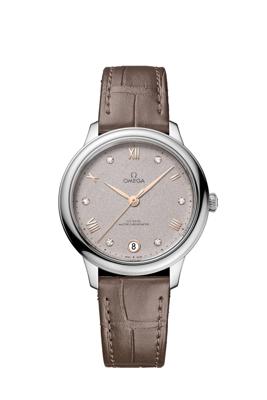 Horlogeband Omega 032Z016859 / 43423342058001 / De Ville Krokodillenleer Bruin 16mm