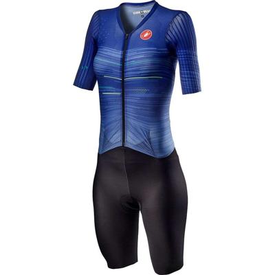 Castelli PR Speed Suit Korte Mouwen Blauw/Donkerblauw Dames Castelli PR Speed Suit Korte Mouwen Blauw/Donkerblauw Dames